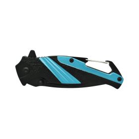 Striped 7" Tactical Knife (Color: silver)