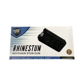 Streetwise Rhinestun Keychain Stun Gun (Color: Gold)